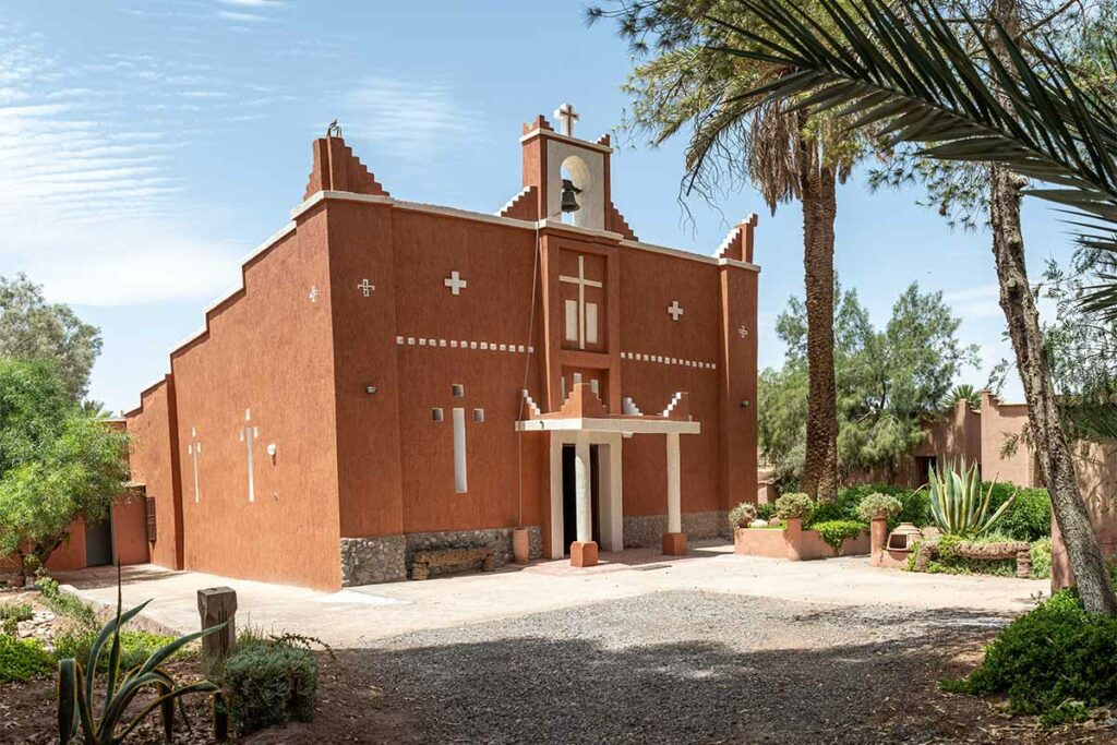 Exterior of the church in Ouarzazate