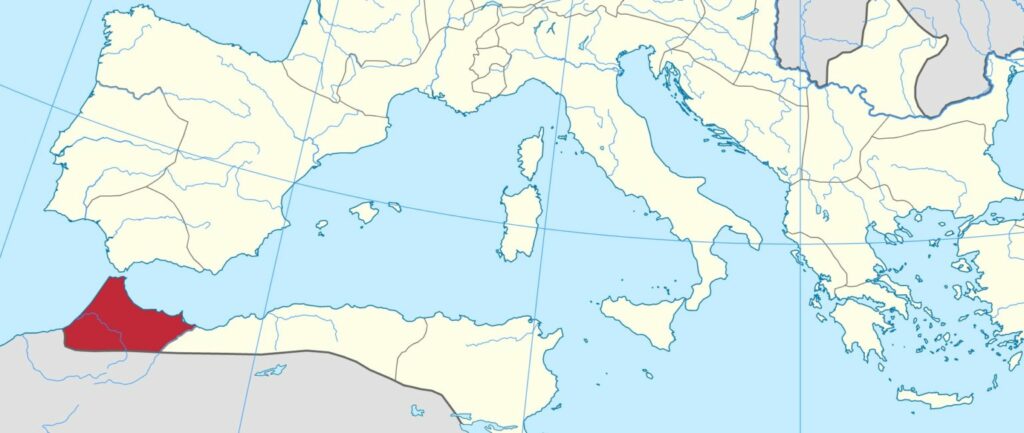 Position of Mauritania Tingitana in the Roman Empire