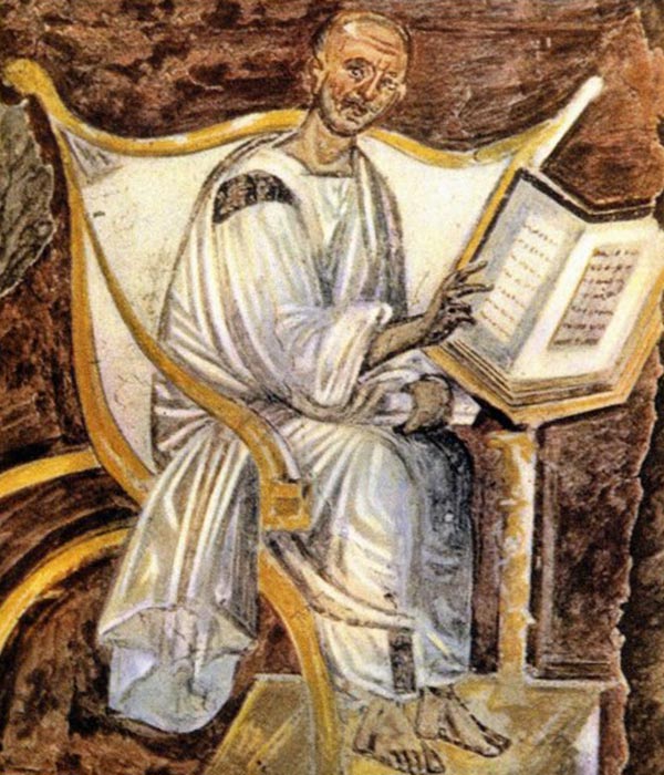 Saint Augustine, 6th c.
Fresco, Lateran Palace, Rome