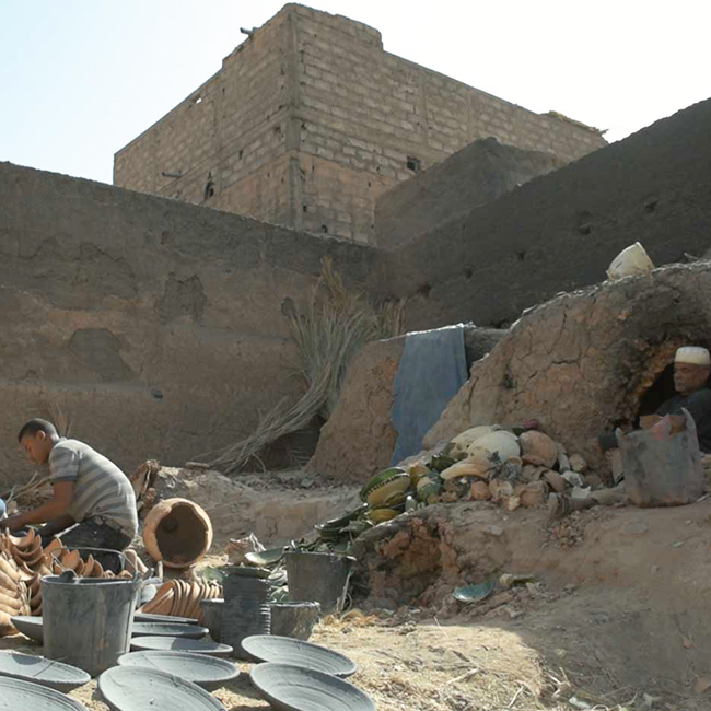 Tamgroute's traditional pottery workshops Tamgroute's traditional pottery workshops