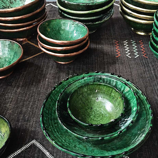 The traditional pottery of Tamgroute The traditional pottery of Tamgroute