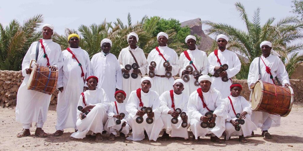 The Gnawa Group of Oued Toudra, Tinghir, Morocco.