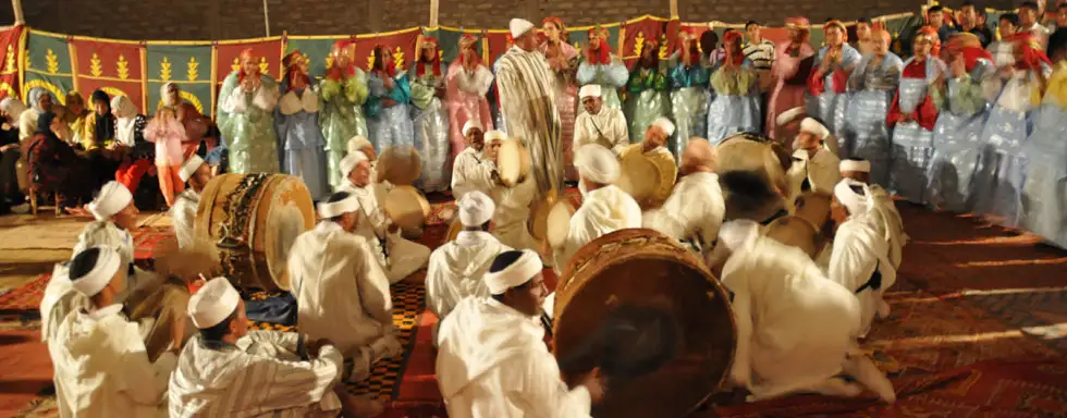 Ahwach dance troupe in Ouarzazate