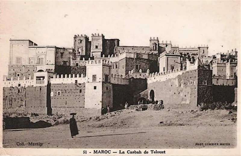 The Kasbah of Telouet in the past