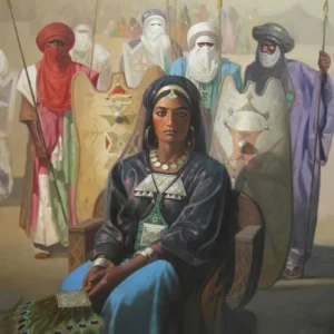 Painting depicting Tin Hinan