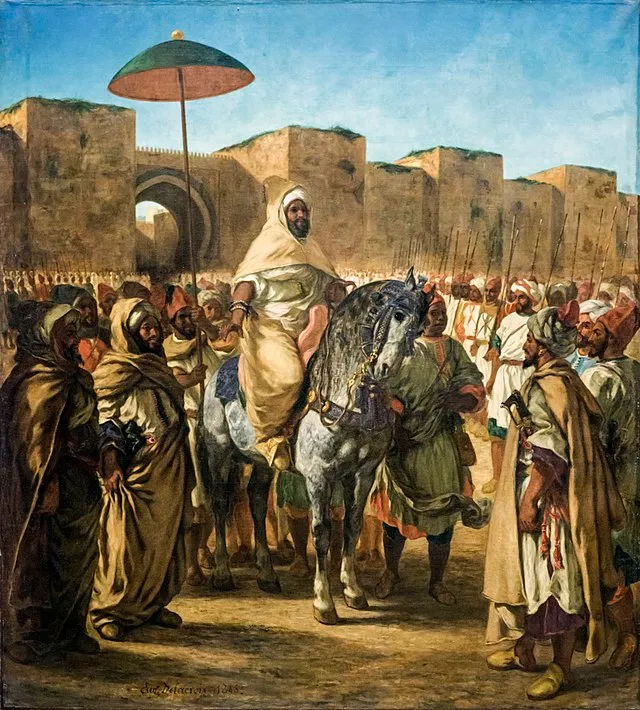 Sultan Abderrahmane Ben Hicham, painted by Eugène Delacroix in 1845