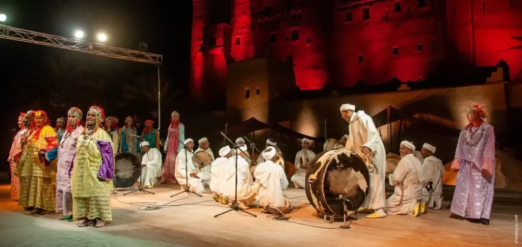 Ahwach dance at the Ouarzazate Festival by A. Azizi