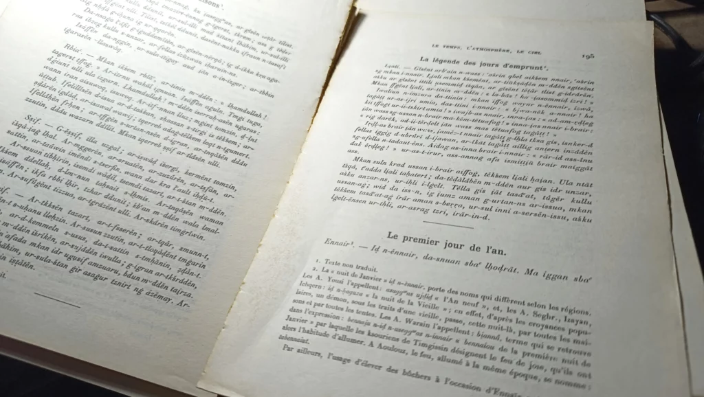 Chapter VI of Émile Laoust’s book, *Mots et choses berbères* (1920), the source for this article